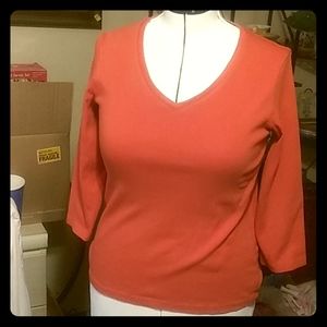 Women's Solid 3/4 Sleeve Lightweight Sweater